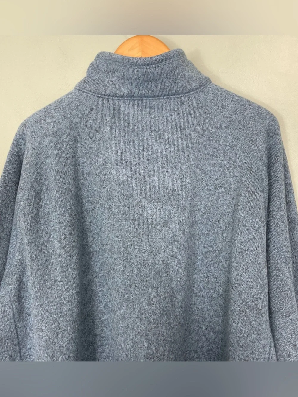 Patagonia Men’s Better Sweater 1/4 Half Zip Pullover Aquatic Blue Sz 3XL - Picture 9 of 10